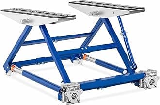MSW Motor Technics 1500N Mobile Tilt Lift 1,500 kg Optimised Power Transmission Car Lifting Platform Adjustable (Steel, Height Adjustment Range 150-585 mm, Length 775/1,129/1,560 mm)