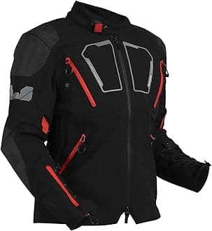 ROYAL ENFIELD ADVENTURER XT RIDING JACKET | Superfabric: High abrasion resistance | Waterproof & Detachable Winter/Thermal liner | Level 2 Protectors: Shoulder & Elbow | Ventilation all over|BLACK M