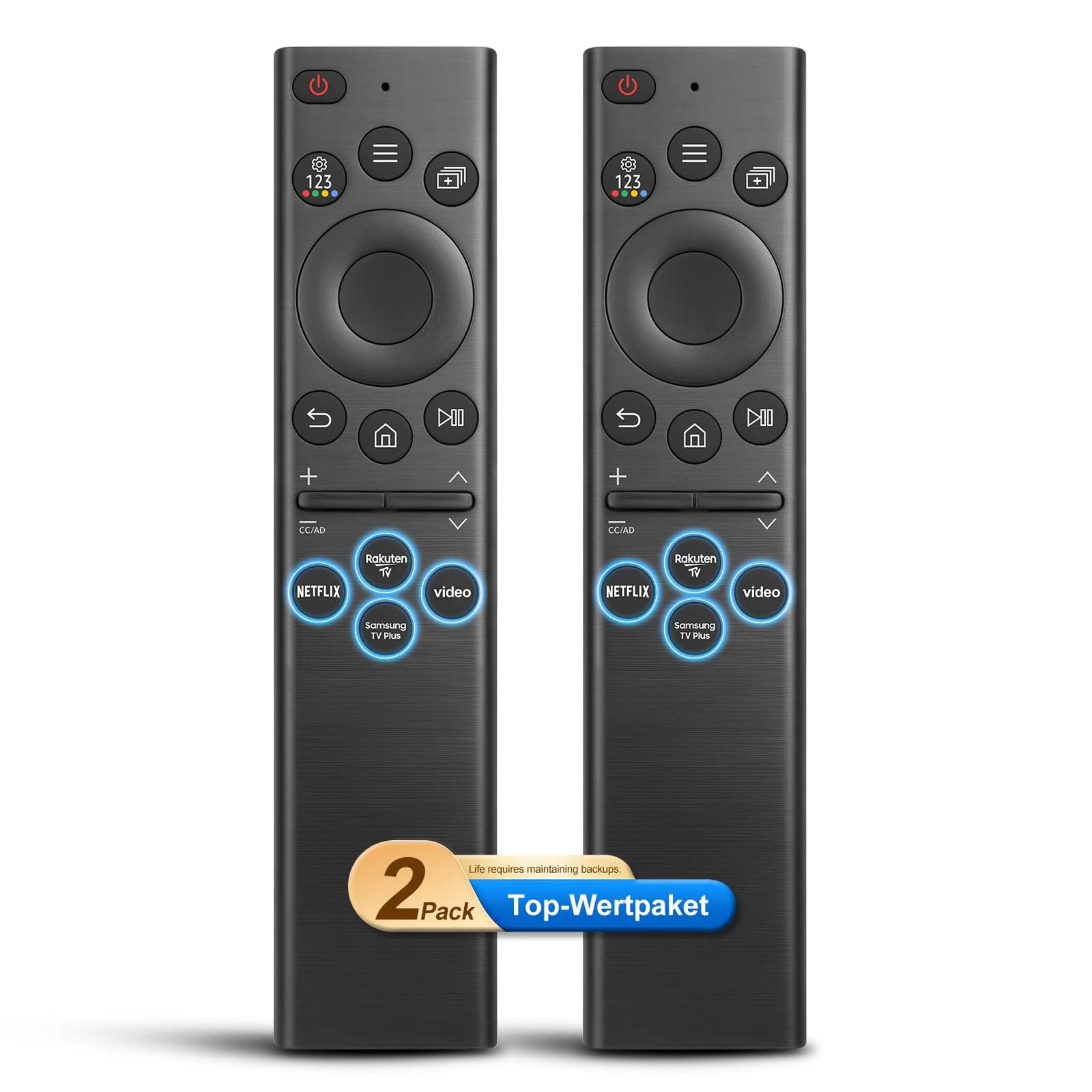 for Samsung Smart TV Remote Control Replacement,Universal for All Samsung TVs,Pack of 2