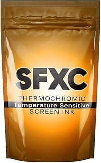 Thermochromic 27C Touch and Reveal Black Colour Changing Paint Ink - for Fabric Textiles - 40ml