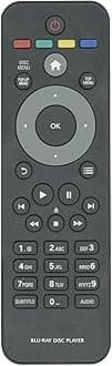 New Blu-Ray DVD Remote for Philips BDP3406 BDP3406/F7 BDP5406 BDP5406/F7 BDP2185/F7 BDP2985 BDP3306/F7 BDP5506