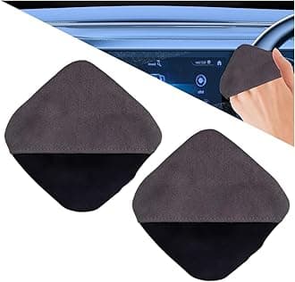Square Car Touch Screen Cleaner Cloth, Microfiber Cleaning Pad Car Cleaning Wipes, Vehicle Screen Cleaner Tool Car Interior Cleaning Cloth for Car Dashboard Display Electronic Devices (2PCS Square)