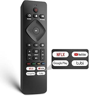 Replacement for Philips-Smart-TV-Remote-Control, for Philips Android/Google TV