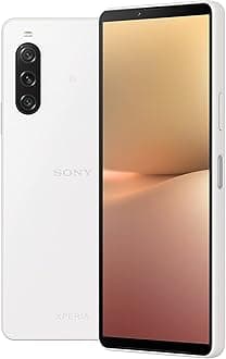 Sony Xperia 10 V White - 6.1 Inch 21:9 Wide OLED - Triple lens - Lightweight & Compact - 3.5 mm audio jack - Android 13 - SIM free - 6GB RAM - 128GB Storage - IP65/68 rating - Dual SIM hybrid *1