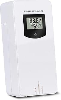Kalawen Wireless Remote Sensor for Outdoor Temperature Humidity Remote Sensor in Backyard, Garden, Courtyard and Basements
