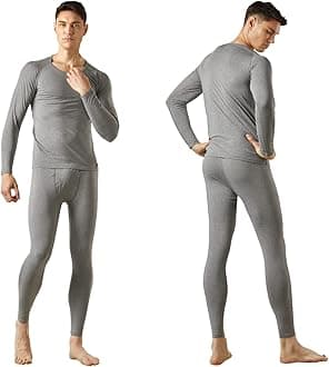 FITEXTREMEMAXHEAT Mens Thermal Underwear Long Johns Set with Fleece Lined