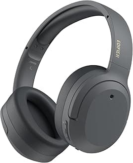 W820NB Plus Hybrid Active Noise Cancelling Headphones - LDAC Codec - Hi-Res Audio - Fast Charge - Over Ear Bluetooth V5.2 Headphones for Travel, Flight, Train, and Commute- Gray