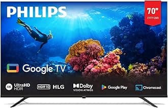 70 Inch 4K Smart Google TV 7100 Series 70PUT7129/56, Dolby Vision + HDR 10, Google Voice Assistant, Youtube, Netflix, Shahid, 2024 Model,1 Year Warranty