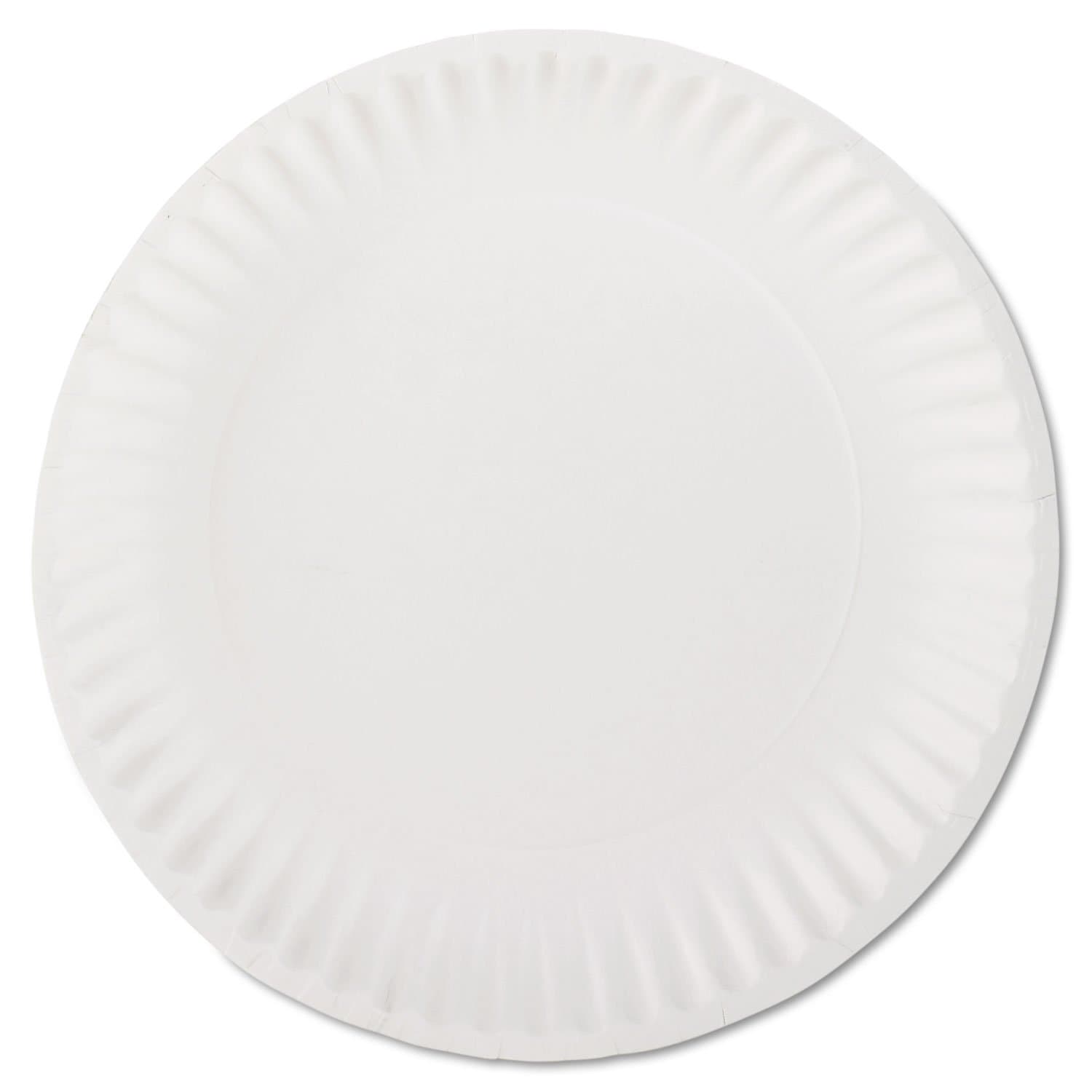 AJMPP9GREWH - White Paper Plates