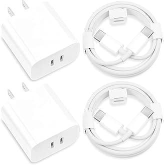iPhone 16 Charger Fast Charging, 20W Dual Port USB C Wall Charger Fast Charging with 6FT USB C to C Charging Cord for iPhone 16/16 Plus/16 Pro/16 Pro Max, iPhone 15/15 Plus/15 Pro/15 Pro Max