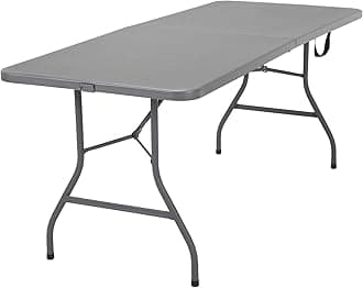Cosco6 ft. Fold-in-Half Banquet Table w/Handle, Gray