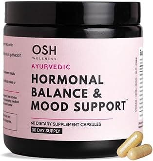 Ayurvedic Hormone Balance for Women | Cortisol Reducer | Mood, Energy, & Sleep Support | Regulates Estrogen | Stress Relief | Ashwagandha, Rhodiola, & Shatavari | Made in USA | 60 Ct. - OSH Wellness