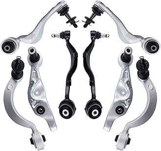8Pcs Front Suspension Kit Left Right Upper Lower Forward Rearward Control Arm w/Bushings Ball Joint Replacement for 2007-2017 Lexus LS460 RWD -4861059095 4861059135 MS861076