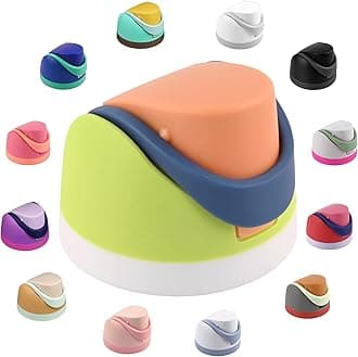 Moukiween Replacement Cap for Owala Freesip Bottle, One Button Water Bottle Top Lid Accessories Compatible with Owala Cup 16oz 24oz 32oz 40oz, BPA-Free, No Water Leakage, Bright Yellow