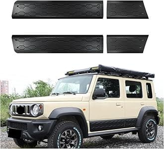 Car Door Bumper Guard Side Door Molding Strip Trim Side Body Cladding Door Guard for Suzuki Jimny JB74 2023-2024(5 Door)