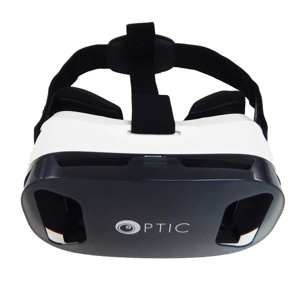 OPTIC 3D VR Headset VR Goggles 3D VR Glasses VR Box Virtual Reality Headset Glasses for 3D Movies and Games for Apple iPhone, Samsung HTC Google Nexus LG More Smartphones (White)