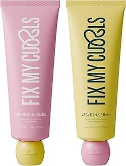 Fix My Curls Protein Styling Duo| For Curly, Wavy, Dry & Frizzy Hair | Frizz Control | Silicone Free Curl Defining Cream & Gel| 250gm each