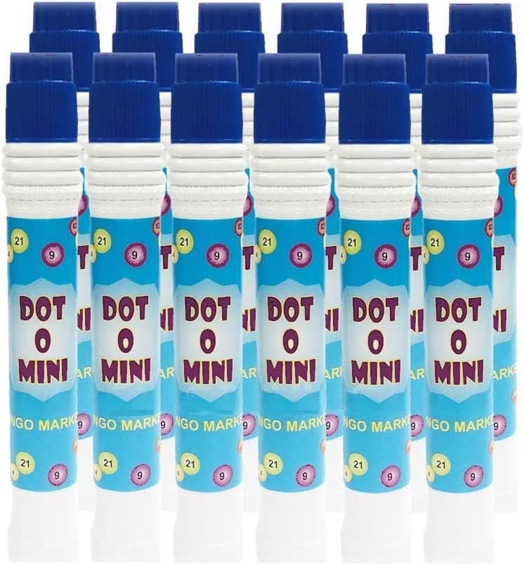 Bingo Dabbers 12 Pack 20ml Markers (Blue)