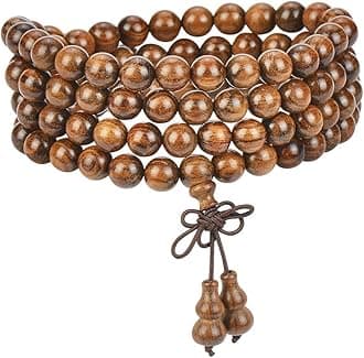 Mala Beads Bracelet 108 8mm Prayer Meditation Sandalwood Elastic…