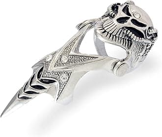 THE MEN THING Innovative Knuckle Full Finger Ring Collections | Adjustable Knuckle Joint Full Finger Ring for Men & Boys