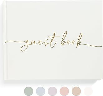 Lamare Wedding Guest Book - Perfect Guest Book Weddings Reception, Baby Shower, Polaroid Guest Book for Wedding and Special Events - 100 Blank Pages for Wedding Sign in, Photos - Elegant and Hardcover