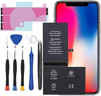 Battery for iPhone X, Upgraded Phone X Battery Replacement Compatible with iPhone X A1865 A1901 A1902 with Professional Repair Tools Kit