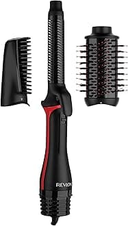 Revlon One-Step Blow-Dry Multi Styler - 3 in 1 Tool - Dry, curl and volumise with The 3 Interchangeable attachments (Detachable Head, Curler, Dryer, Styler) RVDR5333