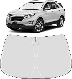 Proadsy Custom Fit Chevrolet Equinox 2017-2024 Windshield Sun Shade 4-Layer Foldable Front Sunshade Protector Sun Visor Blocks UV Rays Keep Car Cooler