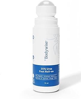 Be Bodywise 20% Urea Foot Cream Roll On 75ml | For Dry & Cracked Heels | With 2% Lactic Acid, Vitamin E & Olive Oil | Helps Moisturise and Repair Cracked Heels