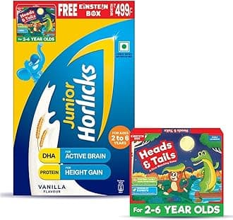 - Junior Horlicks Nutrition Drink 1kg, Vanilla, Nutrition for Toddlers & Young kids (2-6 years) for Supporting Growth