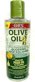 ORS Olive Oil Glossing Polisher For Hair | Anti-Frizz | Provides Naturally Healthy Shine & Frizz Control - 187ml