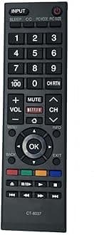Beyution New Remote Control CT-8037 CT 8037 for Toshiba LED Smart HDTV Remote Control 40L3400 40L3400U 40L3400UC 50L3400 50L3400U 50L3400UC 58L5400 58L5400U 58L5400UC 65L5400 65L5400U 65L5400UC