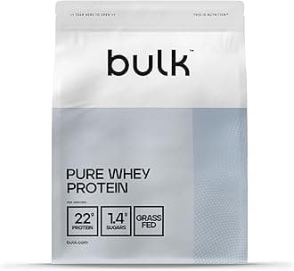 Bulk Pure Whey Protein Powder | Chocolate Cookies | 22g Protein and 5g BCAAs per Scoop | Whey Concentrate Shake | Low Sugar | Supports Muscle Growth and Repair | Smooth Mixing | Vegetarian | 5kg