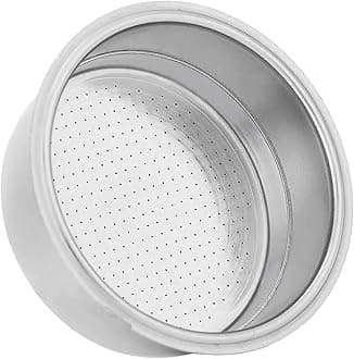 Ariete Coffee Machine Filter 1 Cup, Double Layer Stainless Steel Coffee 1318 Filter Basket Machine Accessories(for Single Cup) e Pressurized (Double)