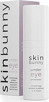 Skinbunny Under Eye Enhancer – NO WHITE RESIDUE Clinically Proven Eye Bags Remover Men + Women – Anti Aging Eye Serum for Wrinkles and Puffiness - Made in UK Seen on TV - 200 Applications