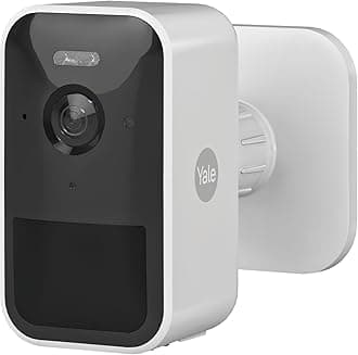 Yale Smart Outdoor Home Camera FHD with 5Y Free Cloud Subscription, 2Way Talk, Nightvision, Spotlight, Control with Yale Home App, Alternative to CCTV