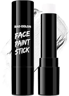 White Face Body Paint Eye Black Stick for Adults Children Softball Football Baseball Sports , Non-Toxic Hypoallergenic for Halloween SFX Makeup Cosplay Skeleton Clown Costume Parties