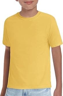 Boys T-Shirts Kids Short Sleeve Crewneck Solid Basic Tees Casual Tops 5-14 Years