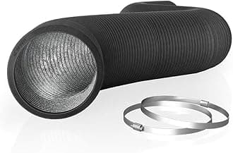 AC Infinity Flexible 10-Inch Aluminum Ducting, Heavy-Duty Four-Layer Protection, 25-Feet Long for Heating Cooling Ventilation and Exhaust