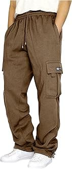 Men's Athletic Running Pants Active Lightweight Workout Joggers Quick Dry Gym Loose Fit Sweatpants with Pockets