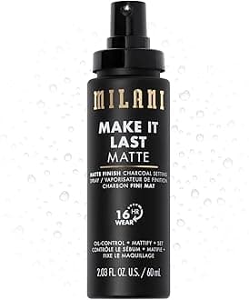MILANI - Make It Last Matte Charcoal Setting Spray - 2.03 fl oz (60 ml)
