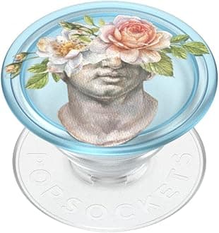 PopSockets Phone Grip with Expanding Kickstand, Adhesive Grip - Translucent Floral Bust