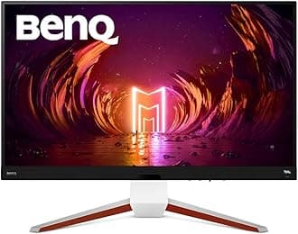 BenQ MOBIUZ EX3210U Gaming Monitor 32" 4K UHD 144Hz 1ms w/Remote | IPS | HDRi | AdobeRGB | P3 | Freesync Premium Pro | Height, Swivel & Tilt | 2.1 Audio & Subwoofer | Noise-Cancelling Mic | HDMI 2.1