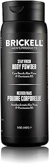 Stay Fresh Body Powder for Men, Natural and Organic Talc-Free, Absorbs Sweat, Keeps Skin Dry (Unscented, 5 oz)