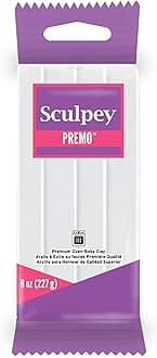 Polyform PE08 5001 Premo Sculpey Polymer Clay 8oz, White