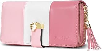 Pomelo BestWomen Wallets RFID Ladies Purses with Multiple Card Slots and Roomy Compartment (Peach Pink)