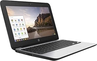 HP 11 G4 Chromebook Intel Celeron N2840 (2.16GHz) 4GB RAM Memory. 16GB SSD 11.6"" HD Screen Chrome OS, Black (Renewed)