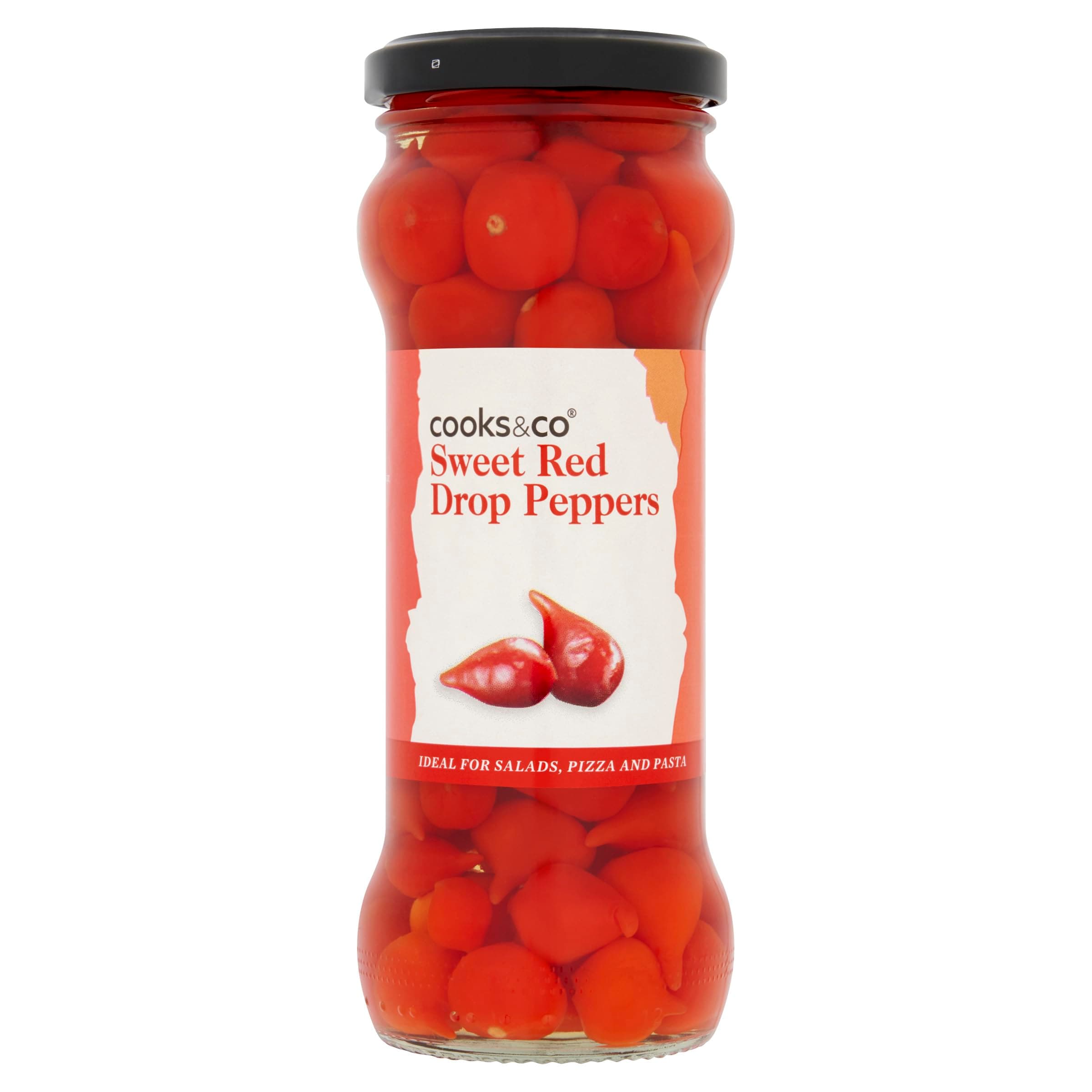 Cooks & Co Sweet Red Drop Peppers 235 g (Pack of 6)