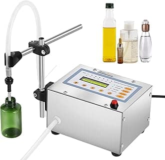 Hanchen Liquid Filling Machine 5-3500ml Bottle Filler Machine Electric Digital Control Diaphragm Pump with Anti-drip Nozzle for Perfume/Essential Oil/Juice One Year Warranty