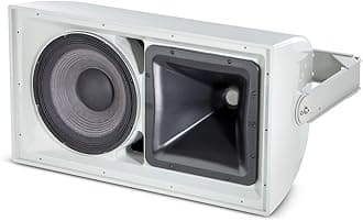 Professional AW295 High Power 2-Way All Weather Loudspeaker with 12-Inch LF & Rotatable Horn, White